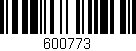 Código de barras (EAN, GTIN, SKU, ISBN): '600773'