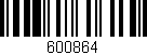 Código de barras (EAN, GTIN, SKU, ISBN): '600864'