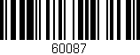Código de barras (EAN, GTIN, SKU, ISBN): '60087'