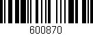 Código de barras (EAN, GTIN, SKU, ISBN): '600870'