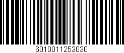 Código de barras (EAN, GTIN, SKU, ISBN): '6010011253030'