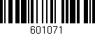 Código de barras (EAN, GTIN, SKU, ISBN): '601071'