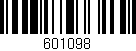 Código de barras (EAN, GTIN, SKU, ISBN): '601098'