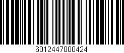Código de barras (EAN, GTIN, SKU, ISBN): '6012447000424'