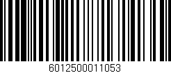 Código de barras (EAN, GTIN, SKU, ISBN): '6012500011053'
