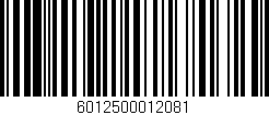 Código de barras (EAN, GTIN, SKU, ISBN): '6012500012081'