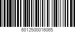 Código de barras (EAN, GTIN, SKU, ISBN): '6012500016065'