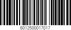 Código de barras (EAN, GTIN, SKU, ISBN): '6012500017017'
