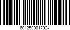 Código de barras (EAN, GTIN, SKU, ISBN): '6012500017024'