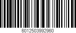 Código de barras (EAN, GTIN, SKU, ISBN): '6012503992960'