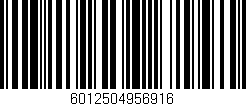 Código de barras (EAN, GTIN, SKU, ISBN): '6012504956916'