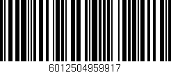 Código de barras (EAN, GTIN, SKU, ISBN): '6012504959917'