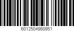 Código de barras (EAN, GTIN, SKU, ISBN): '6012504960951'