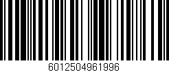 Código de barras (EAN, GTIN, SKU, ISBN): '6012504961996'