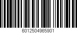 Código de barras (EAN, GTIN, SKU, ISBN): '6012504965901'