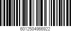 Código de barras (EAN, GTIN, SKU, ISBN): '6012504966922'