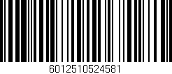 Código de barras (EAN, GTIN, SKU, ISBN): '6012510524581'