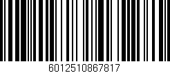Código de barras (EAN, GTIN, SKU, ISBN): '6012510867817'