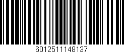 Código de barras (EAN, GTIN, SKU, ISBN): '6012511148137'