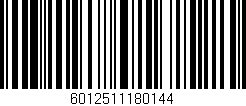 Código de barras (EAN, GTIN, SKU, ISBN): '6012511180144'