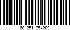 Código de barras (EAN, GTIN, SKU, ISBN): '6012511254289'