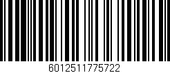 Código de barras (EAN, GTIN, SKU, ISBN): '6012511775722'