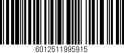 Código de barras (EAN, GTIN, SKU, ISBN): '6012511995915'