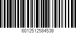 Código de barras (EAN, GTIN, SKU, ISBN): '6012512584538'