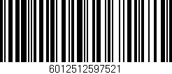 Código de barras (EAN, GTIN, SKU, ISBN): '6012512597521'