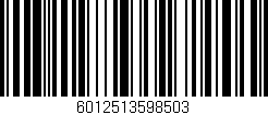 Código de barras (EAN, GTIN, SKU, ISBN): '6012513598503'
