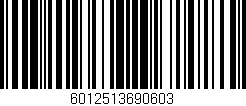 Código de barras (EAN, GTIN, SKU, ISBN): '6012513690603'