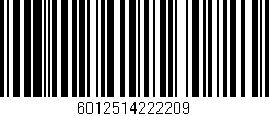 Código de barras (EAN, GTIN, SKU, ISBN): '6012514222209'