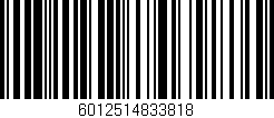 Código de barras (EAN, GTIN, SKU, ISBN): '6012514833818'