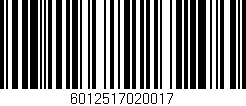 Código de barras (EAN, GTIN, SKU, ISBN): '6012517020017'