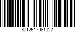 Código de barras (EAN, GTIN, SKU, ISBN): '6012517061027'