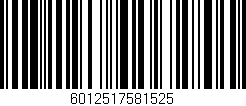 Código de barras (EAN, GTIN, SKU, ISBN): '6012517581525'
