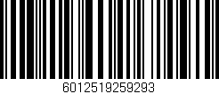Código de barras (EAN, GTIN, SKU, ISBN): '6012519259293'