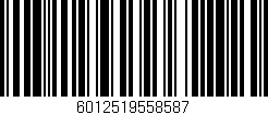 Código de barras (EAN, GTIN, SKU, ISBN): '6012519558587'