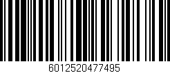 Código de barras (EAN, GTIN, SKU, ISBN): '6012520477495'
