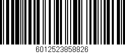 Código de barras (EAN, GTIN, SKU, ISBN): '6012523858826'