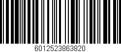 Código de barras (EAN, GTIN, SKU, ISBN): '6012523863820'