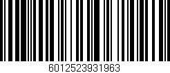 Código de barras (EAN, GTIN, SKU, ISBN): '6012523931963'