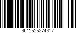 Código de barras (EAN, GTIN, SKU, ISBN): '6012525374317'