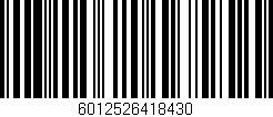 Código de barras (EAN, GTIN, SKU, ISBN): '6012526418430'