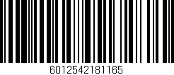 Código de barras (EAN, GTIN, SKU, ISBN): '6012542181165'
