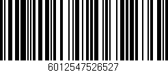 Código de barras (EAN, GTIN, SKU, ISBN): '6012547526527'