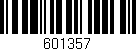 Código de barras (EAN, GTIN, SKU, ISBN): '601357'