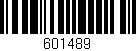 Código de barras (EAN, GTIN, SKU, ISBN): '601489'