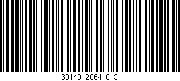 Código de barras (EAN, GTIN, SKU, ISBN): '60148_2064_0_3'