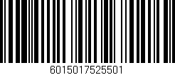 Código de barras (EAN, GTIN, SKU, ISBN): '6015017525501'